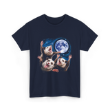 Three Possums Moon Opossum T-Shirt - Navy