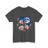 Three Possums Moon Opossum T-Shirt - Dark Heather