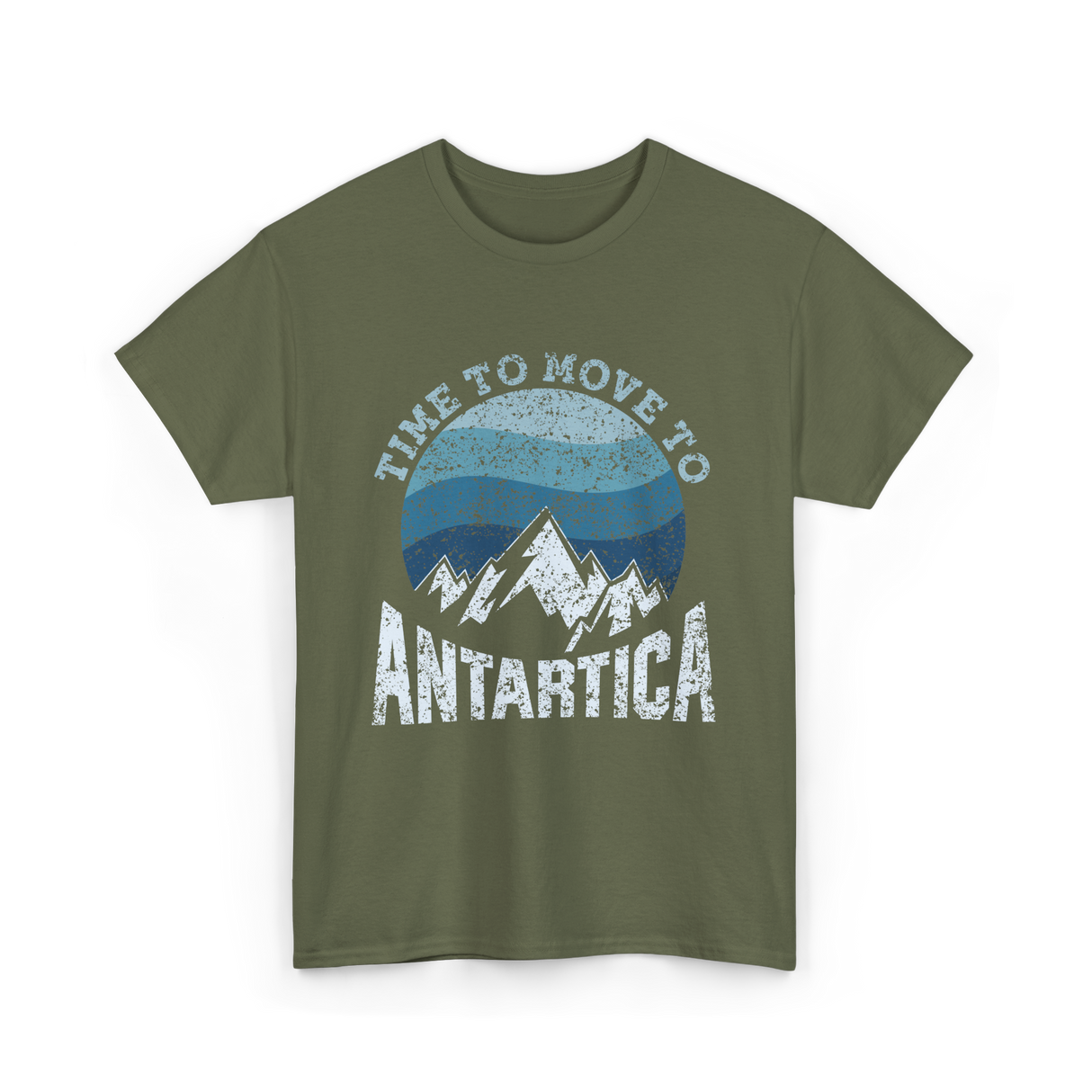 Time To Antarctica Expedition T-Shirt - Military Green