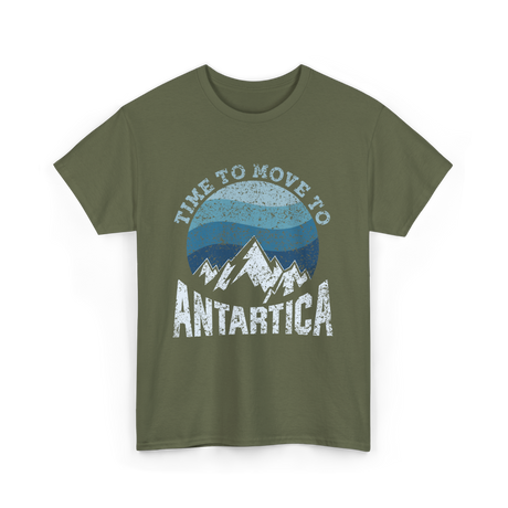 Time To Antarctica Expedition T-Shirt - Military Green