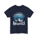 Time To Antarctica Expedition T-Shirt - Navy