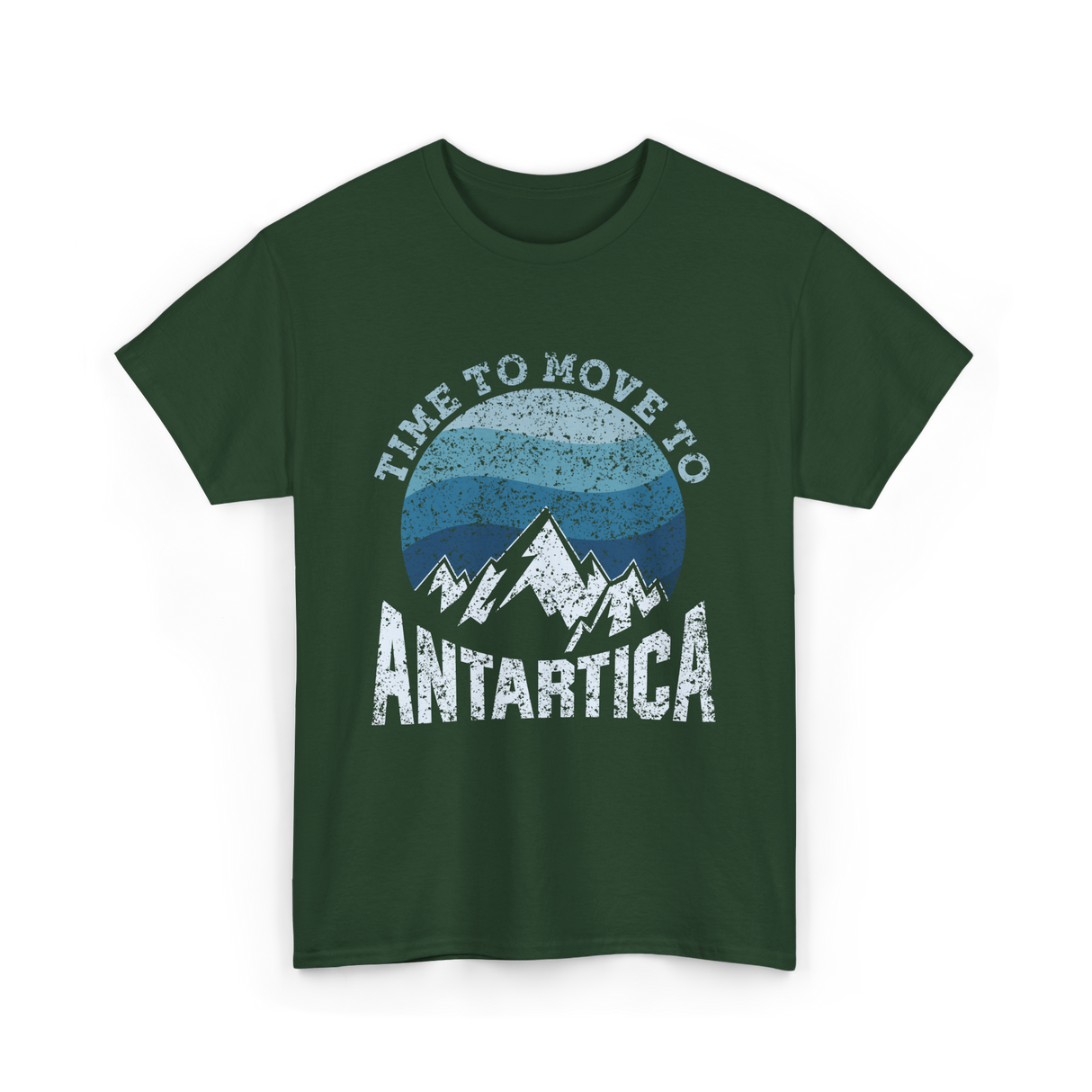 Time To Antarctica Expedition T-Shirt - Forest Green