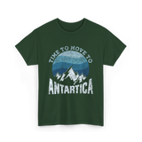 Time To Antarctica Expedition T-Shirt - Forest Green