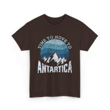 Time To Antarctica Expedition T-Shirt - Dark Chocolate