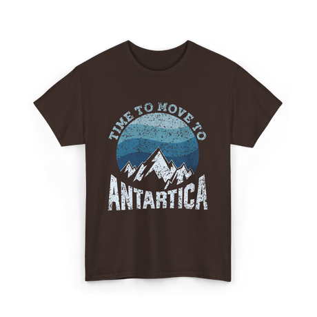 Time To Antarctica Expedition T-Shirt - Dark Chocolate