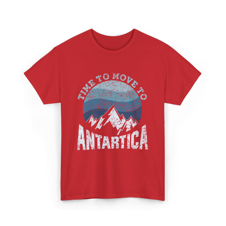 Time To Antarctica Expedition T-Shirt - Red