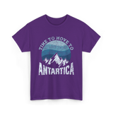 Time To Antarctica Expedition T-Shirt - Purple