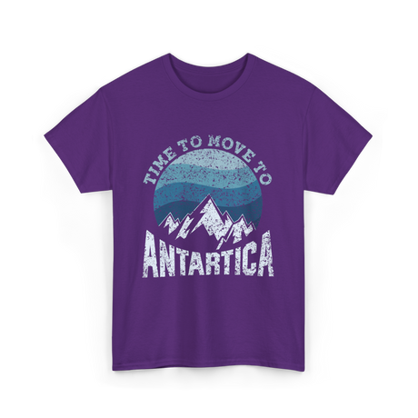 Time To Antarctica Expedition T-Shirt - Purple