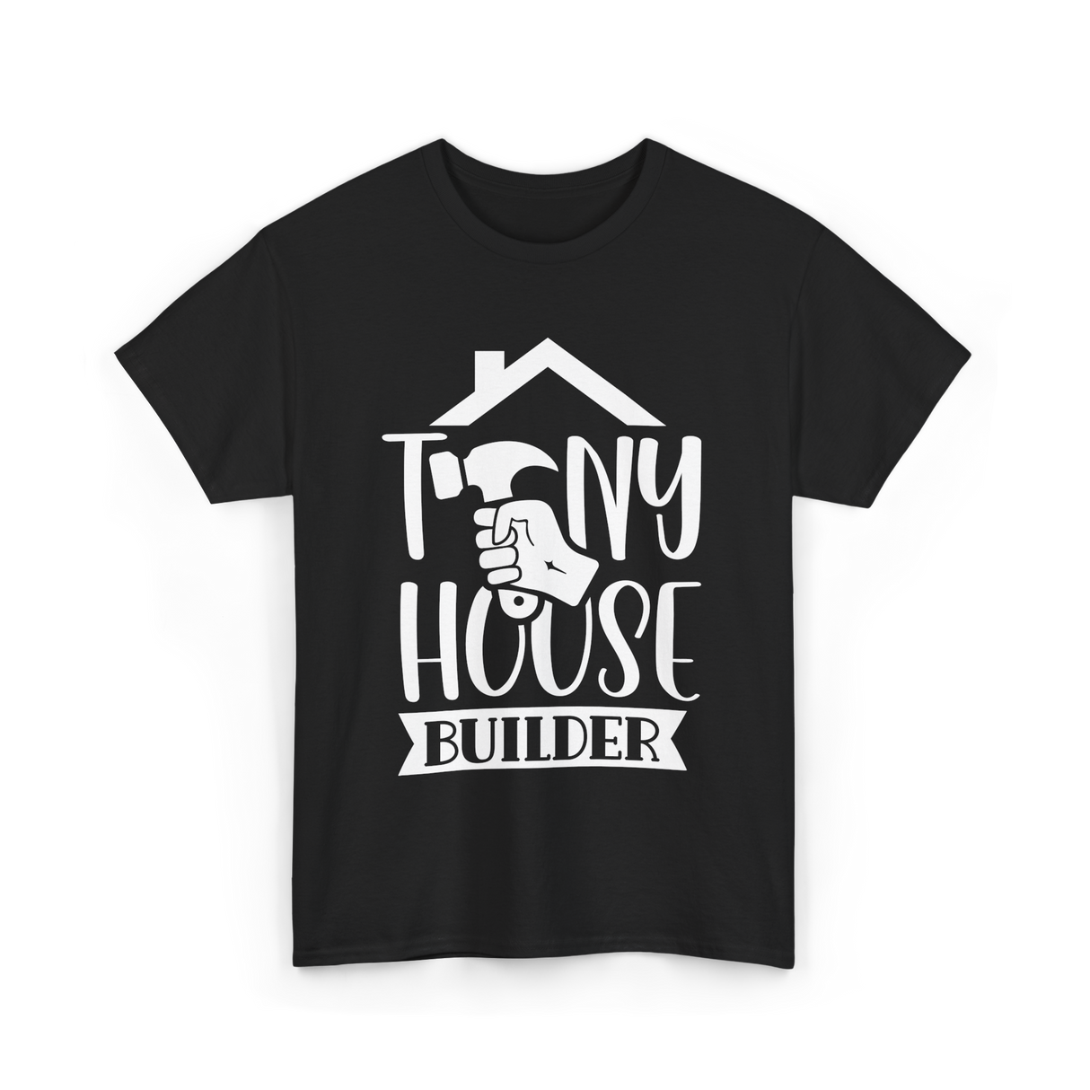 Tiny House Builder Tiny House Building T-Shirt - Black