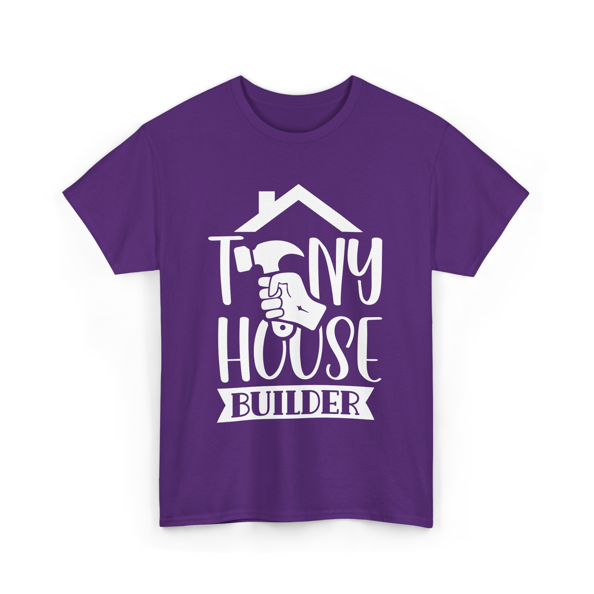 Tiny House Builder Tiny House Building T-Shirt - Purple