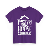 Tiny House Builder Tiny House Building T-Shirt - Purple