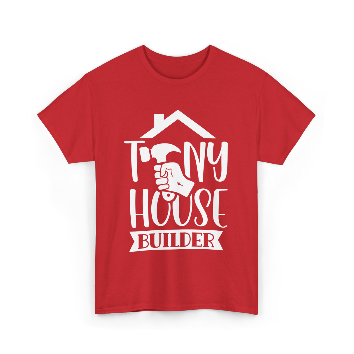 Tiny House Builder Tiny House Building T-Shirt - Red