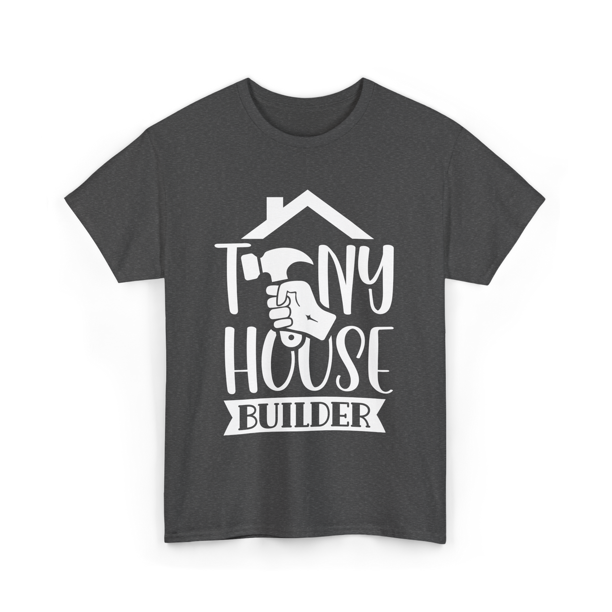 Tiny House Builder Tiny House Building T-Shirt - Dark Heather