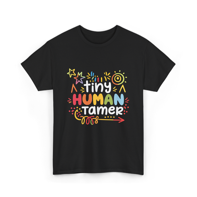 Tiny Human Tamer Caregiver T-Shirt - Black