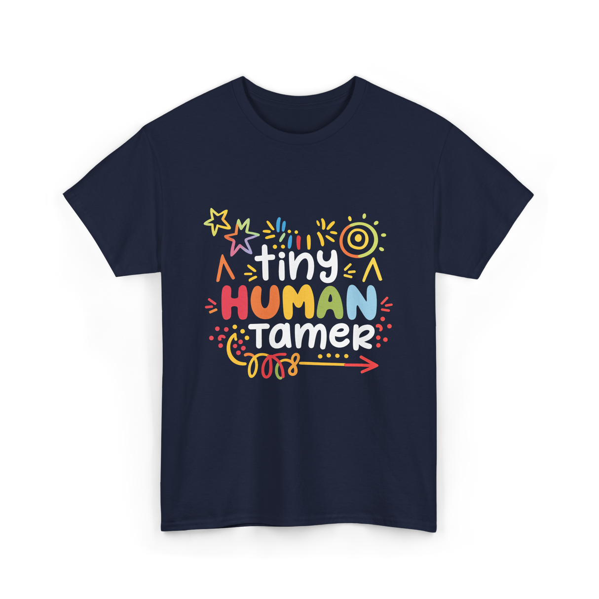 Tiny Human Tamer Caregiver T-Shirt - Navy