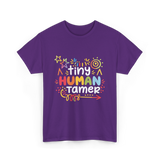 Tiny Human Tamer Caregiver T-Shirt - Purple