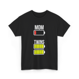 Tired Mom Twins Battery T-Shirt - Black