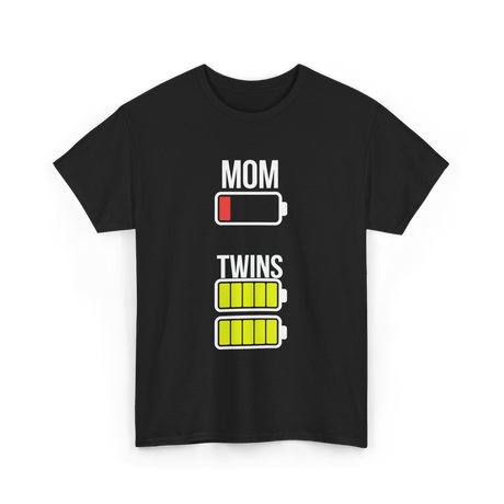 Tired Mom Twins Battery T-Shirt - Black