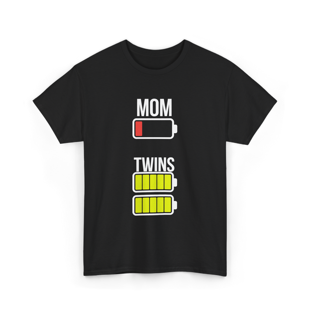 Tired Mom Twins Battery T-Shirt - Black