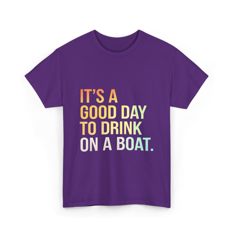 To Drink on a Boat T-Shirt - Purple