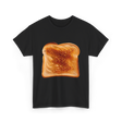 Toast Bread Design Bread T-Shirt - Black