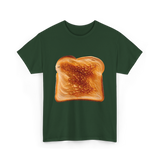 Toast Bread Design Bread T-Shirt - Forest Green