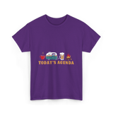 Today's Agenda RV Camping T-Shirt - Purple