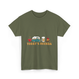 Today's Agenda RV Camping T-Shirt - Military Green