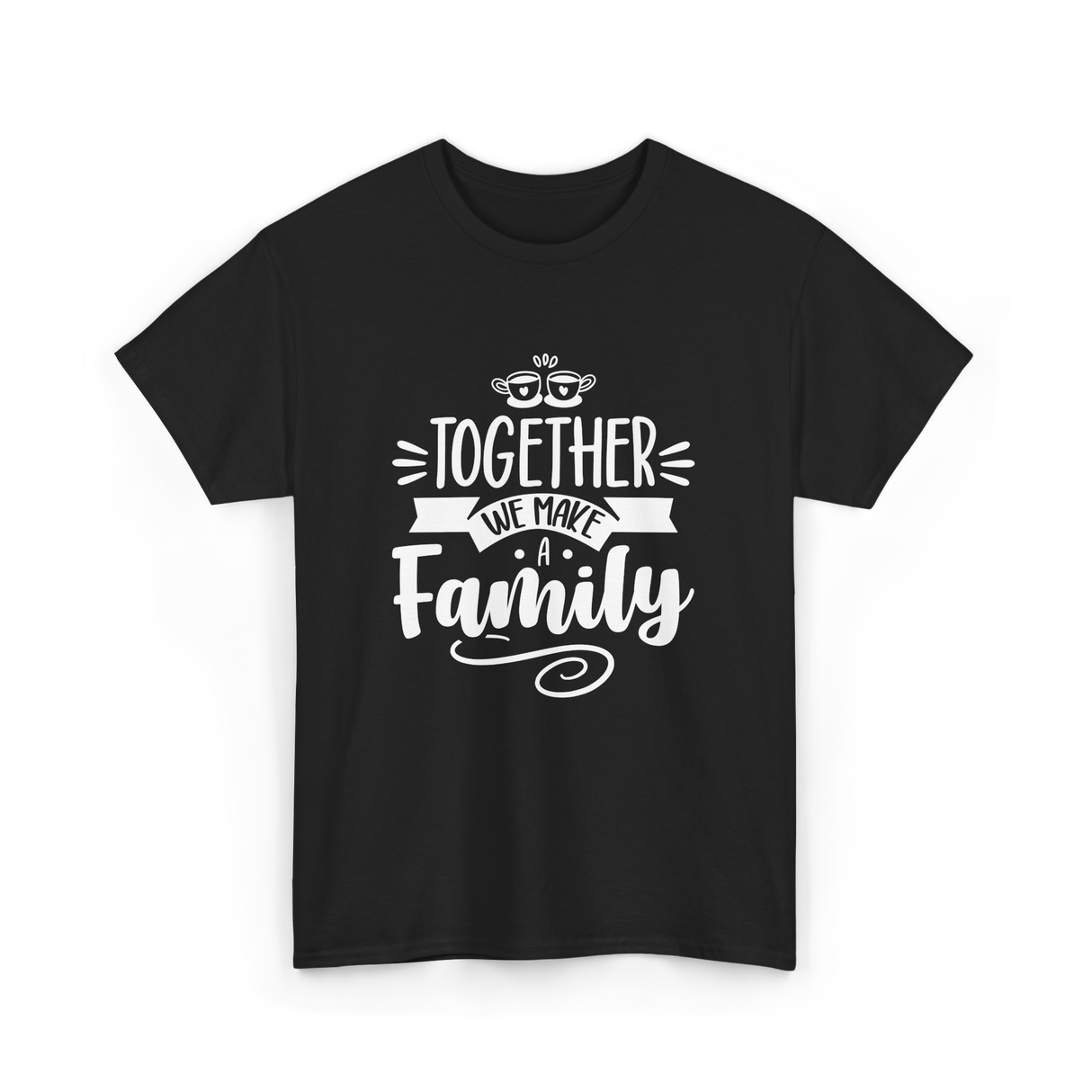 Together A Family T-Shirt - Black