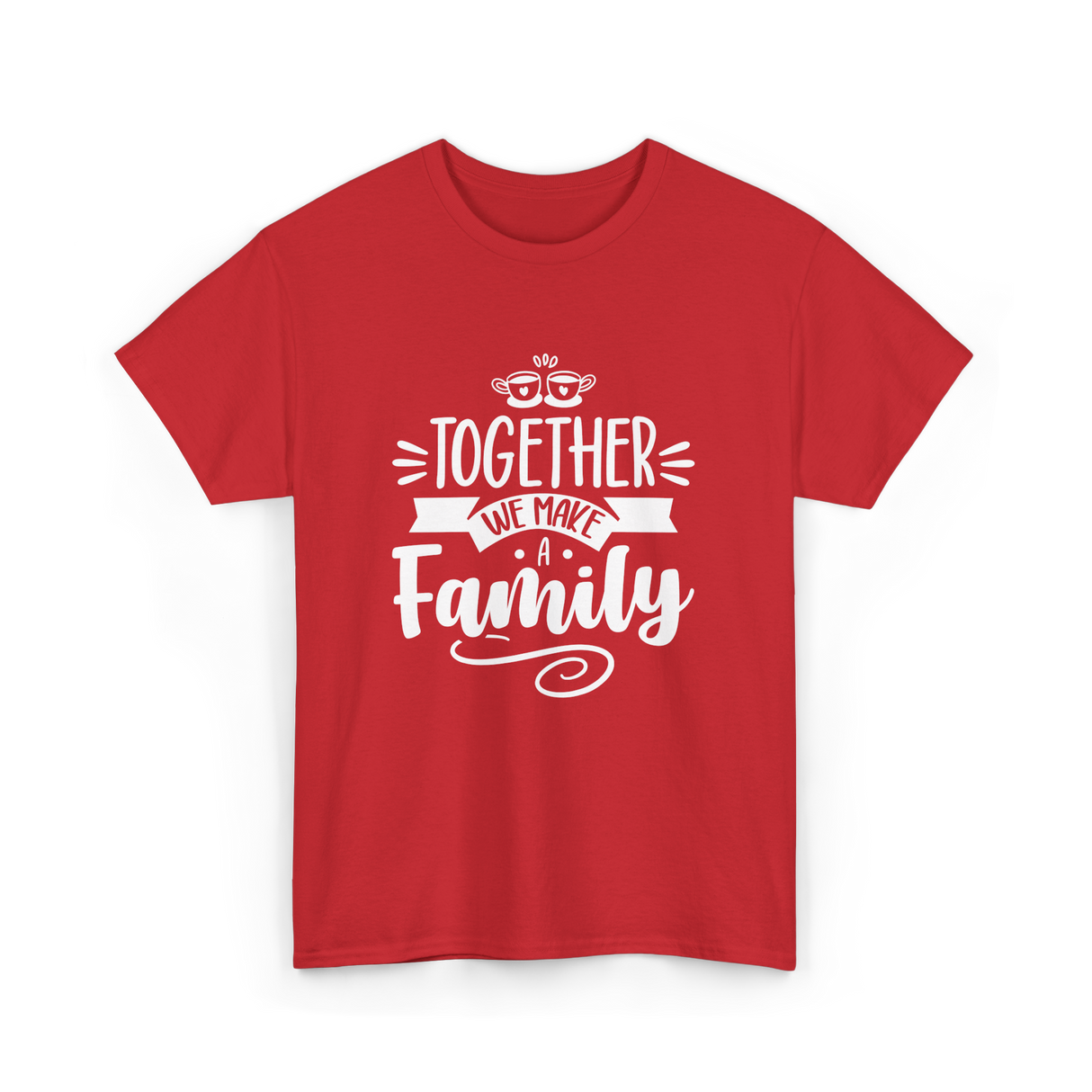 Together A Family T-Shirt - Red