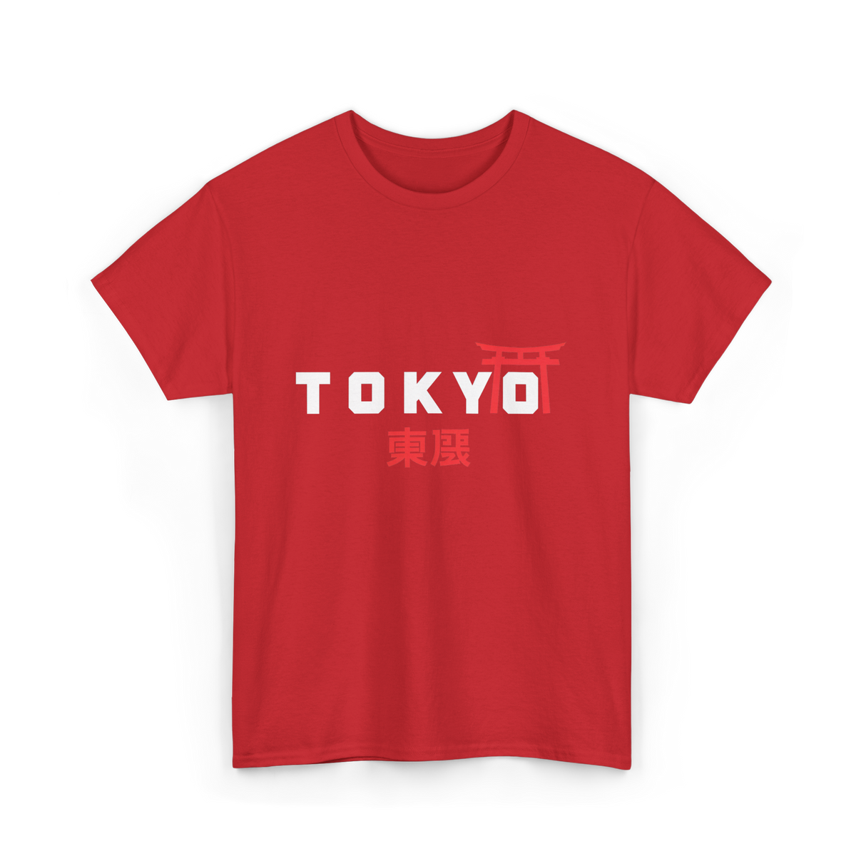 Tokyo kanji Japan design T-Shirt - Red