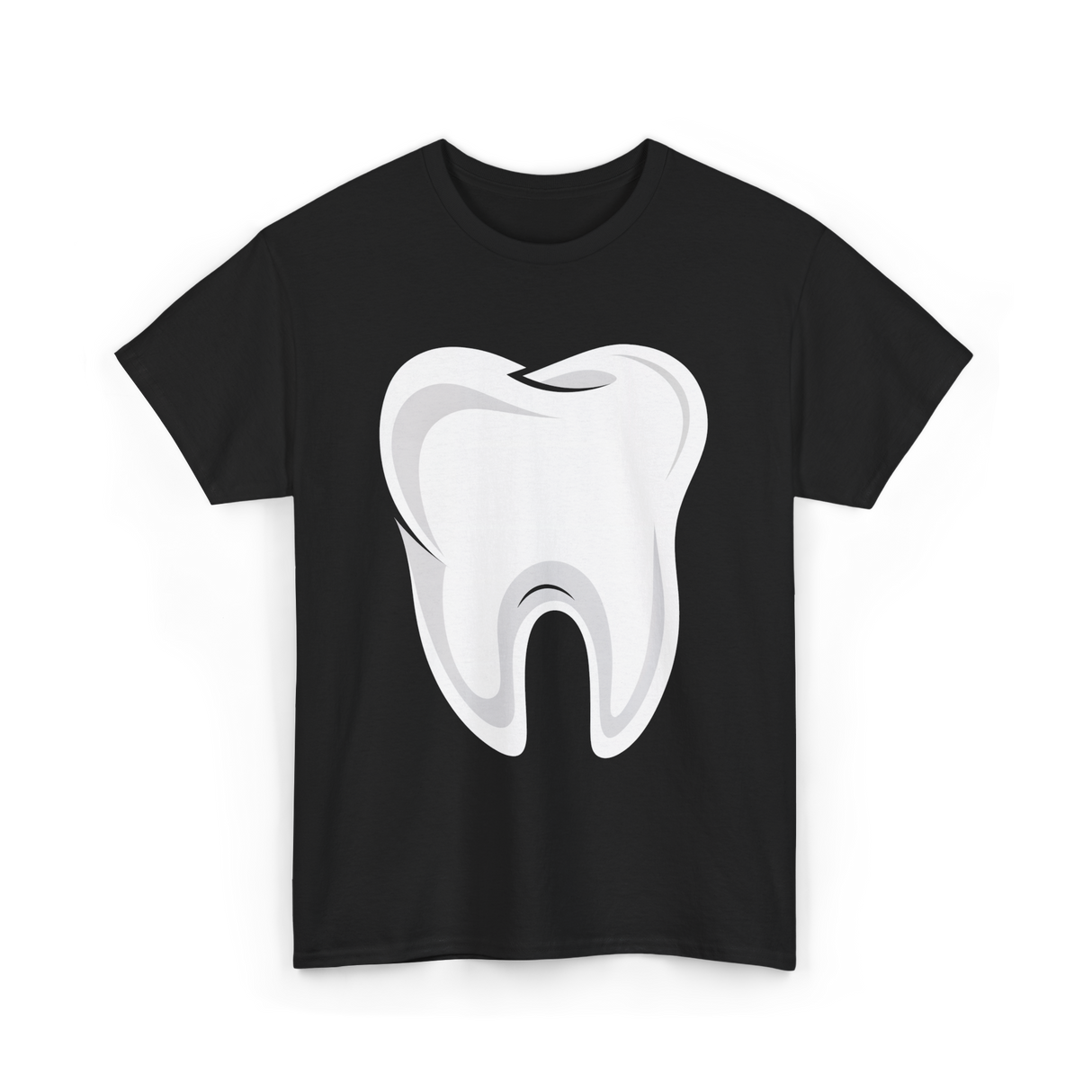 Tooth logo Dental Dentist T-Shirt - Black