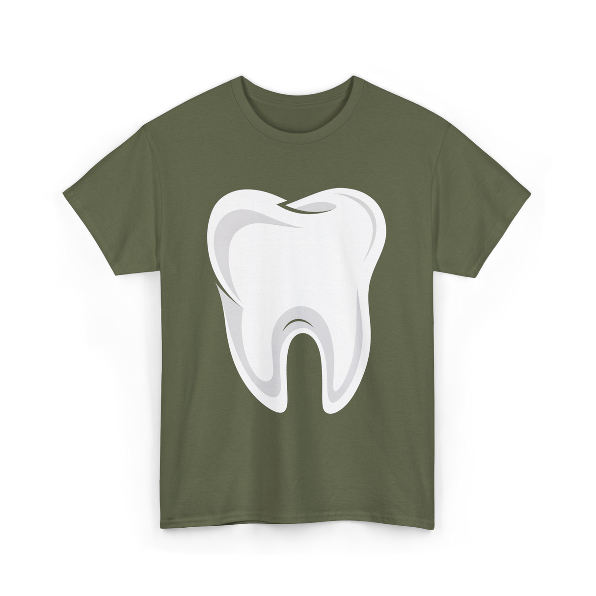 Tooth logo Dental Dentist T-Shirt - Military Green