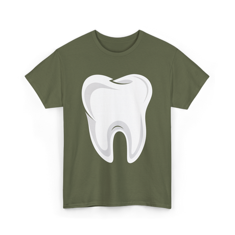 Tooth logo Dental Dentist T-Shirt - Military Green