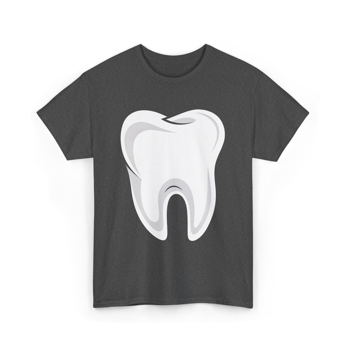 Tooth logo Dental Dentist T-Shirt - Dark Heather