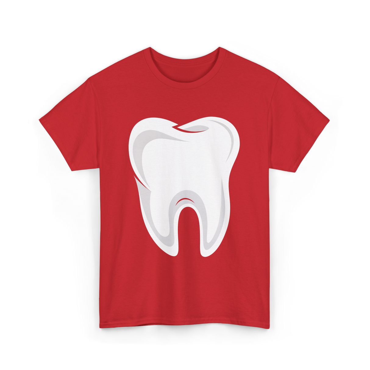 Tooth logo Dental Dentist T-Shirt - Red