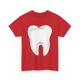 Tooth logo Dental Dentist T-Shirt - Red