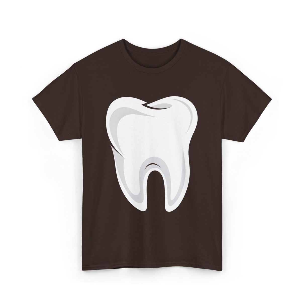 Tooth logo Dental Dentist T-Shirt - Dark Chocolate