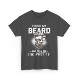 Touch My Beard Skull T-Shirt - Dark Heather