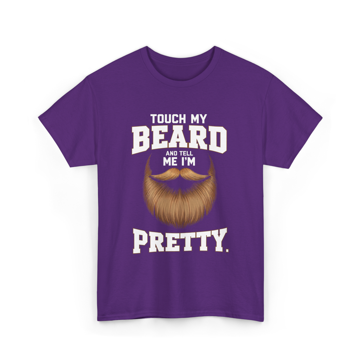 Touch My Beard T-Shirt - Purple