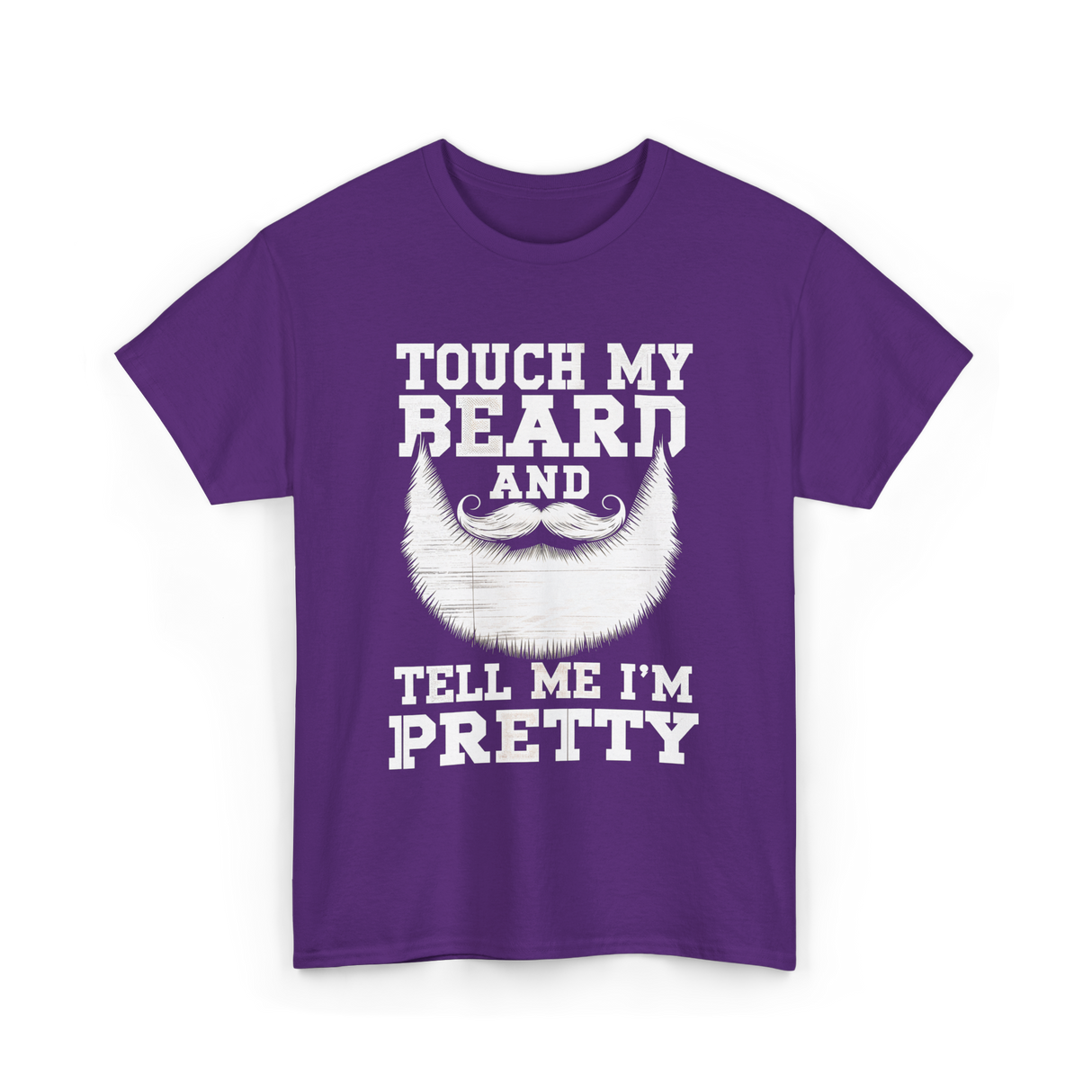 Touch My Beard T-Shirt - Purple