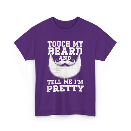 Touch My Beard T-Shirt - Purple