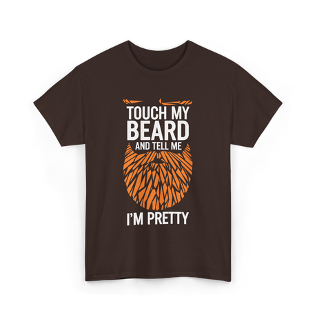 Touch My Beard T-Shirt - Dark Chocolate