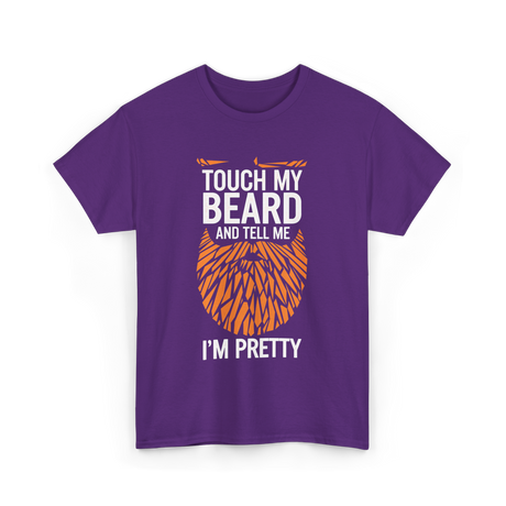 Touch My Beard T-Shirt - Purple