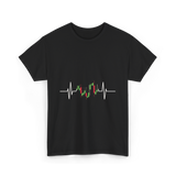 Trader Heartbeat Pulse Trading T-Shirt - Black