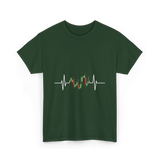 Trader Heartbeat Pulse Trading T-Shirt - Forest Green