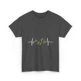 Trader Heartbeat Pulse Trading T-Shirt - Dark Heather