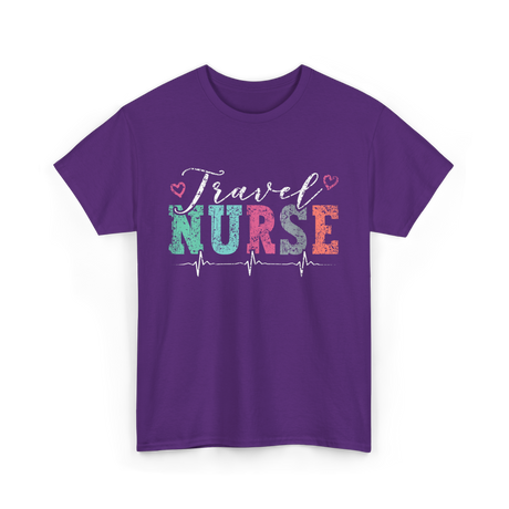 Travel Nurse Nursing T-Shirt - Purple