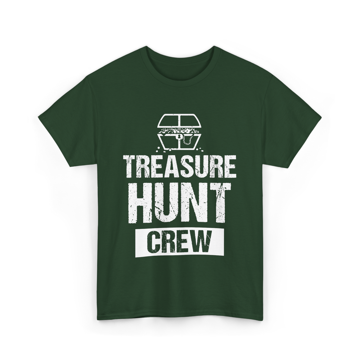 Treasure Hunt Crew Hunting Treasure T-Shirt - Forest Green