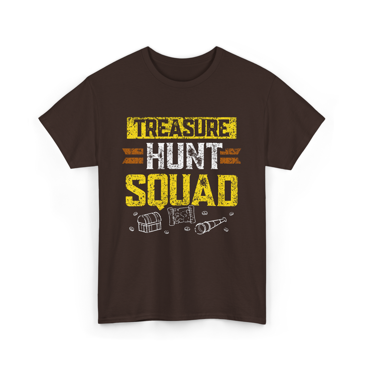 Treasure Hunt Squad Hunter T-Shirt - Dark Chocolate